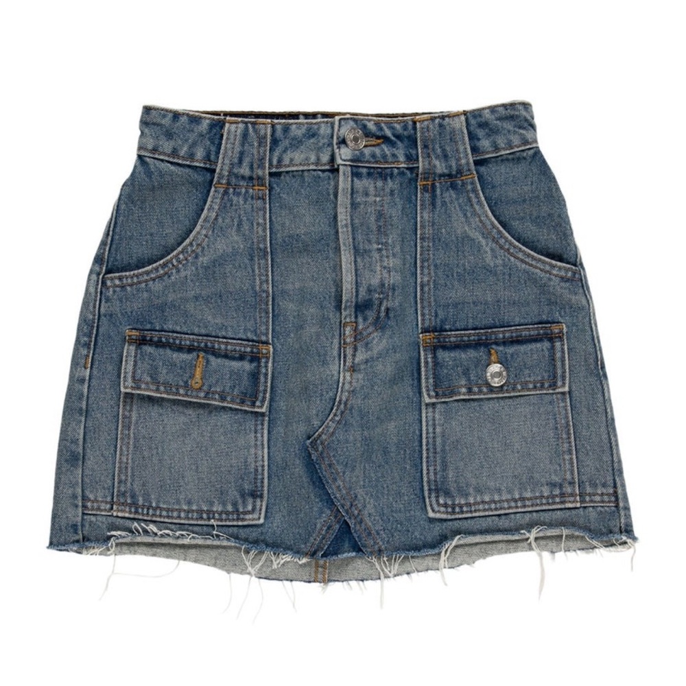 Re/Done Mini Denim Skirt